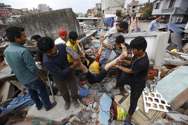 Korban Jiwa Gempa Dahsyat di Nepal Tembus 688 Jiwa