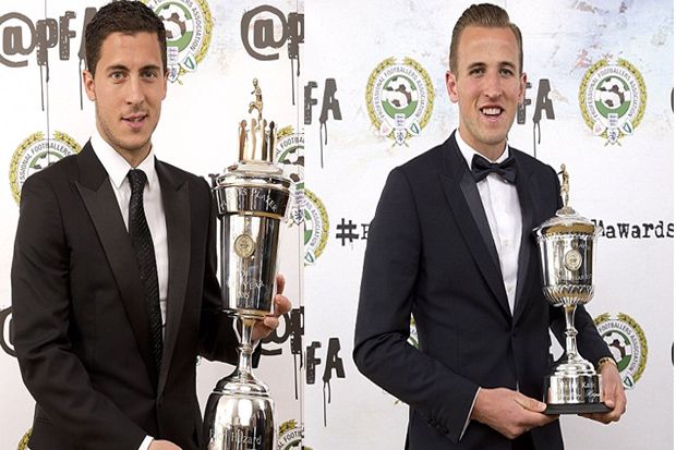 Hazard-Kane Sabet Penghargaan Pemain Terbaik