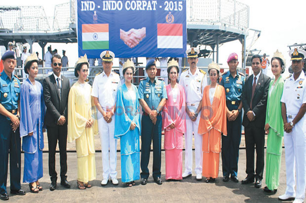 AL Indonesia-India Patroli Bersama