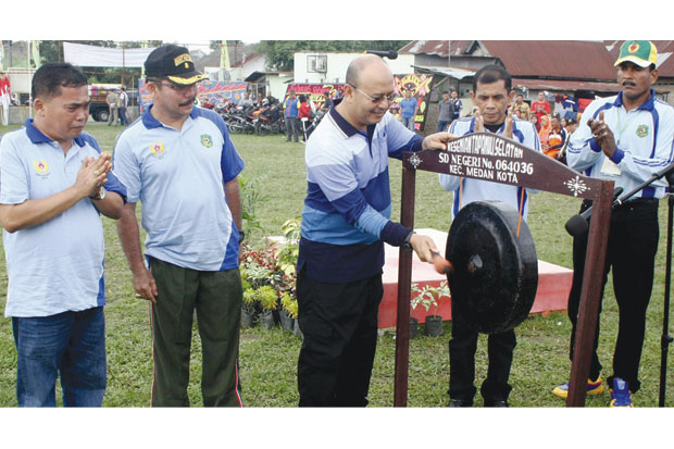 Eldin Buka Pekan Olahraga Wilayah Medan