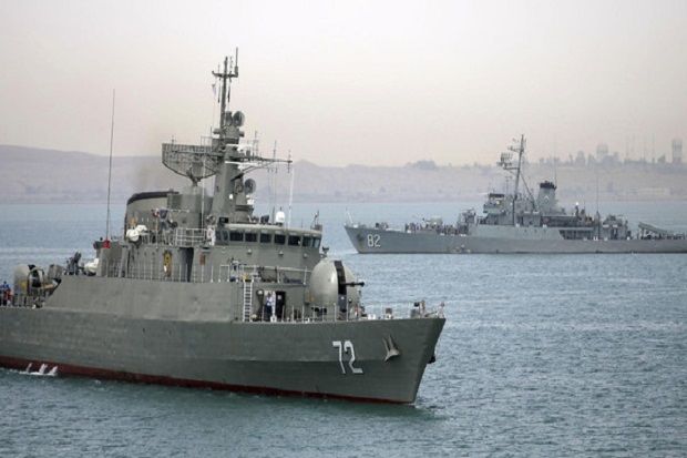 Pentagon: Dua Kapal Perang Iran Masuki Wilayah Yaman‬