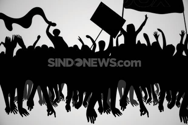 Demo Tolak Jokowi di Makassar, Dua Mahasiswa Diamankan