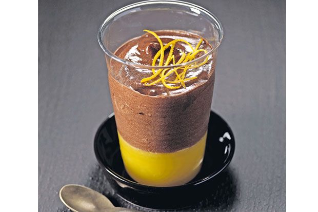 Cara Membuat Chocolate Mousse with Orange Jelly