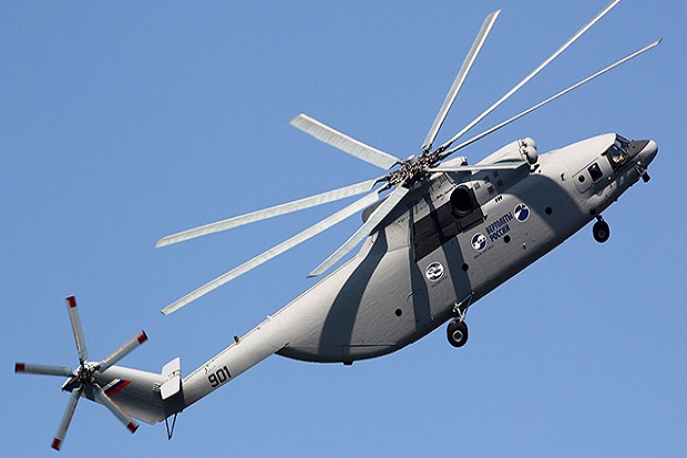 Rusia Luncurkan Mi-26T2 Helikopter Terkuat di Dunia