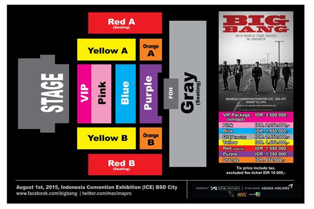 Tiket Konser Big Bang di Jakarta Tersedia Mulai 13 Juni