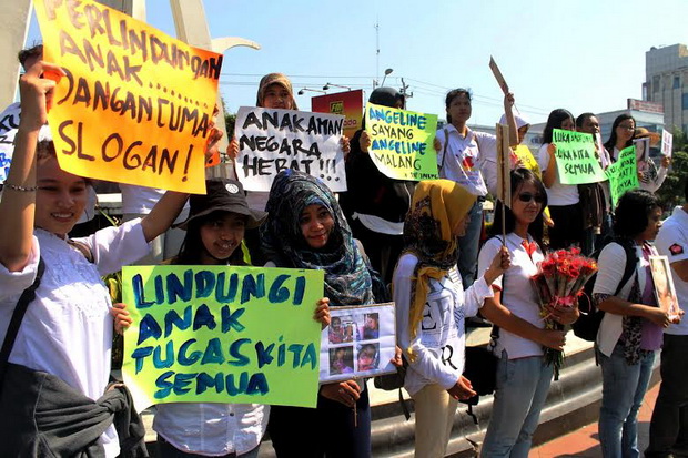 Jurnalis Perempuan di Semarang Aksi Kecam Kekerasan Anak