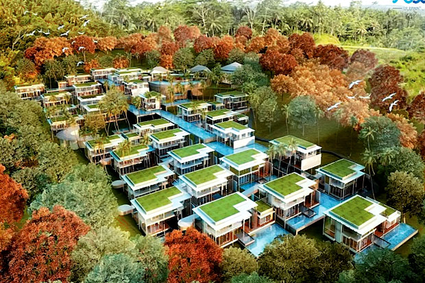 Luxury Villa Berkonsep Kampung Air