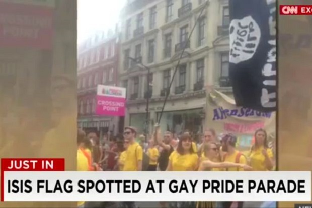 CNN Terkecoh Bendera ISIS Berlogo Mainan Seks di Pawai Gay