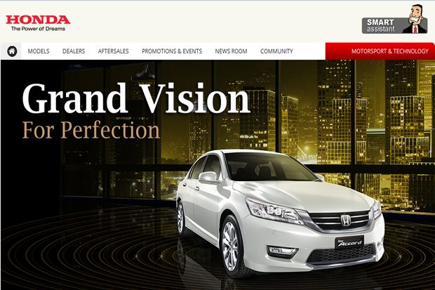 Tampilan Baru Website Honda Mudahkan Konsumen