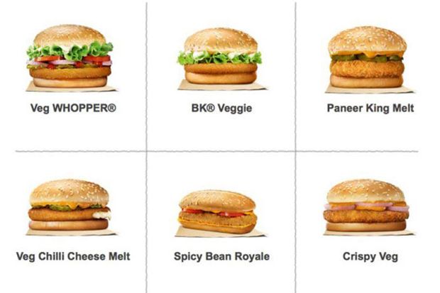 Burger King India Ciptakan Pilihan Menu Burger Vegetarian