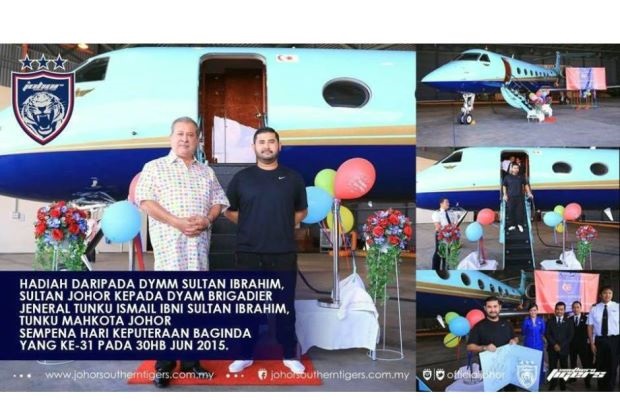 Ultah ke-31, Pangeran Johor Dihadiahi Pesawat