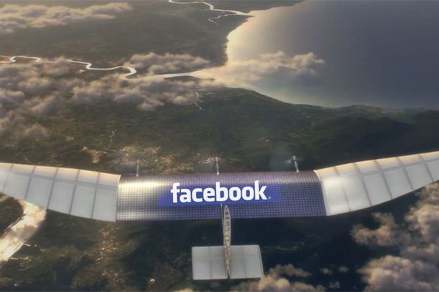 Facebook Kembangkan Komunikasi Lewat Drone