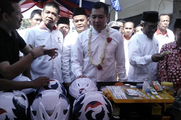 HT Resmikan Posko Mudik Perindo di Cirebon