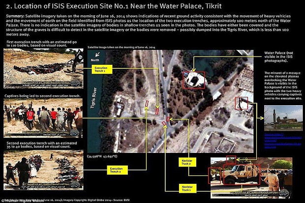 Satelit Tunjukkan ISIS Bantai 770 Orang di Kota Saddam Hussein