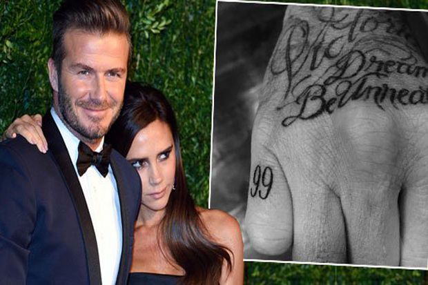 Tato Baru Beckham Tanda Cinta untuk Victoria