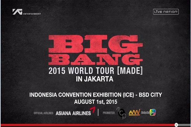 Bocoran Konser Big Bang di Jakarta