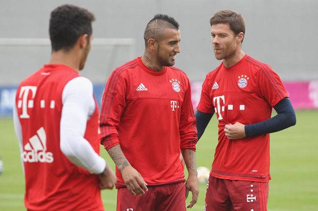 Vidal Senang Dipelonco Saat Latihan Perdana di Bayern