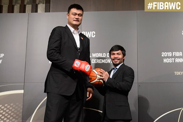 Apa Jadinya Kalau Pacquio Berdampingan dengan Yao Ming ?