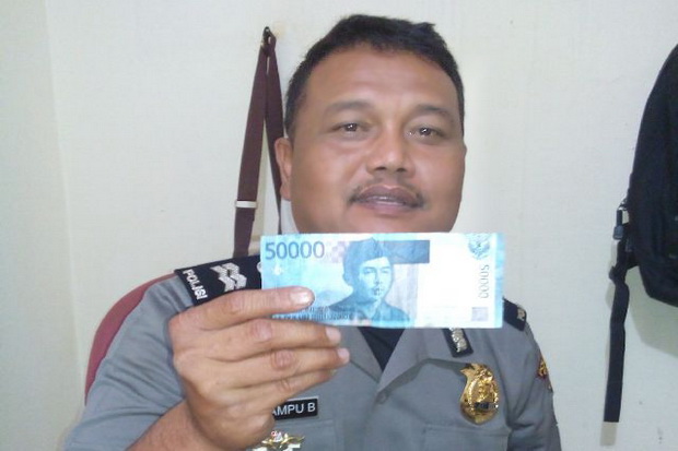 Tukang Sayur Tertangkap Tangan Edarkan Uang Palsu Rp5,8 Juta