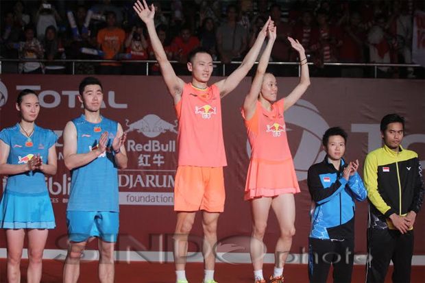 Kalahkan Rekan Senegara, Zhang Nan/Zhao Yunlei Juara Dunia