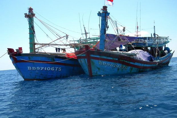 2 Kapal Vietnam Tertangkap Mencuri Ikan di Perairan Anambas