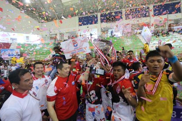 Juara Liga Futsal Perindo, Tim Papua Diarak
