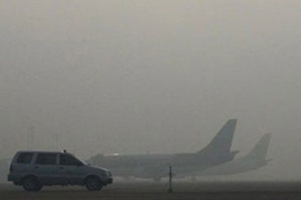 Kabut Asap Tebal di Palangkaraya, Rombongan DPD Gagal Terbang