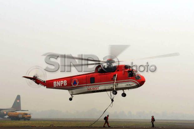 Jarak Pandang Terbatas, Helikopter Tak Bisa Lakukan Pemadaman