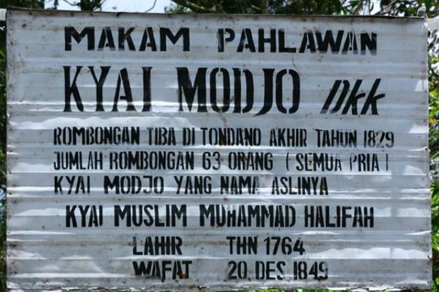Kiai Modjo, Panglima Perang yang Dibuang ke Tondano