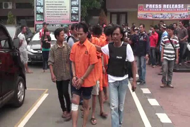 Polresta Medan Ringkus 15 Pelaku Begal Sadis
