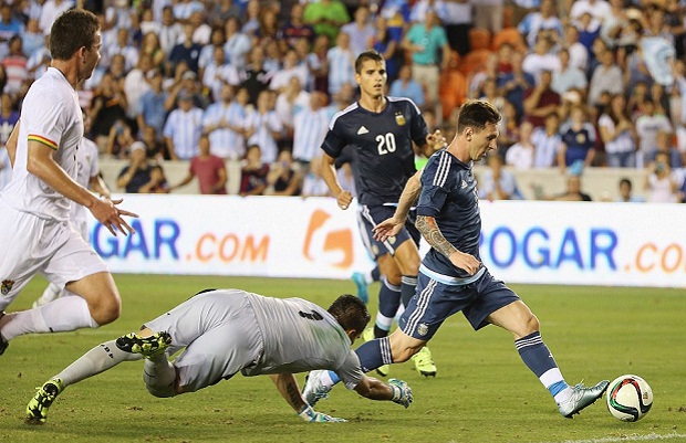 Messi Cetak Dua Gol, Argentina Bantai Bolivia 7-0