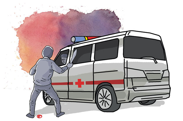 Ambulans RS Medika Dirampok, Rp420 Juta Raib