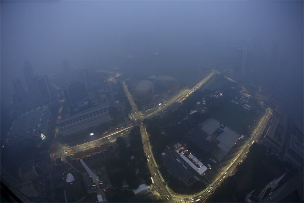 Kabut Asap Hantui GP Singapura