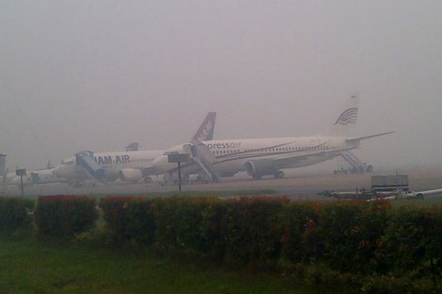 Kabut Asap Lumpuhkan Bandara Supadio