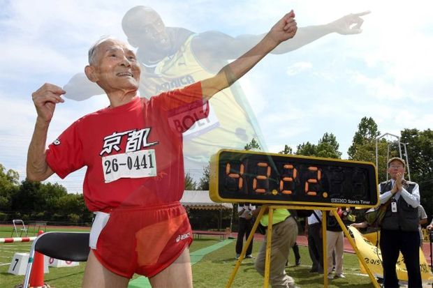 Pria Berusia 105 Tahun Pecahkan Rekor Lomba Lari