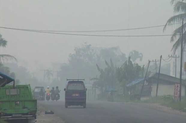 Asap Pekat, Satelit BMKG Tidak Bisa Tembus Titik Kebakaran di Riau