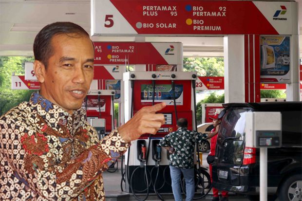 Jokowi Minta Pertamina Turunkan Harga BBM Premium