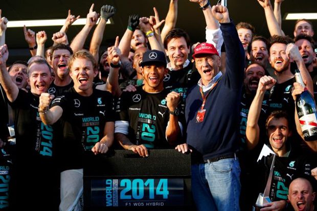 Mercedes Siap Rayakan Gelar Juara Dunia 2015