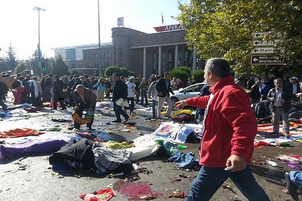 Bom Kembar Guncang Ankara, 20 Orang Tewas