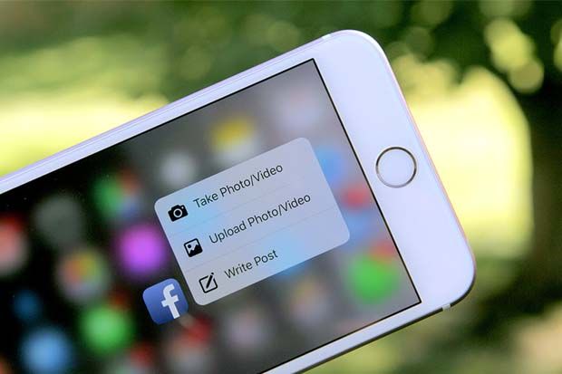 Facebook Kini Didukung 3D Touch