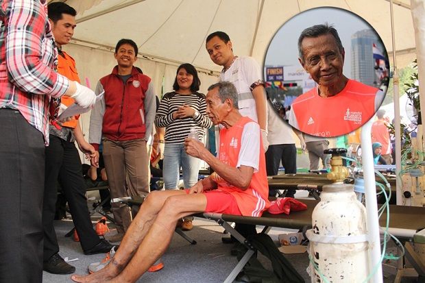 Kakek 79 Tahun Finis 10K di Mandiri Jakarta Marathon
