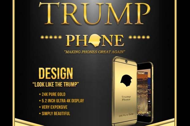 Trump Bikin Ponsel Berbalut Emas?
