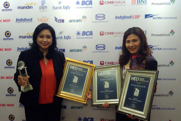 Global Mediacom dan MNC Investama Raih Penghargaan Emiten Top
