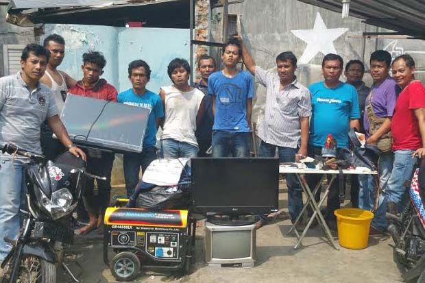 Aksi 4 Pelaku Lompat Rumah Kosong Berakhir di Polresta Medan