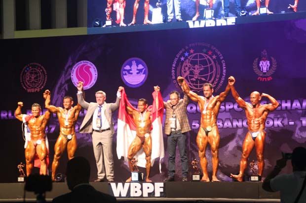 Persiapan Minim, Binaragawan Indonesia Juara Dunia di Bangkok