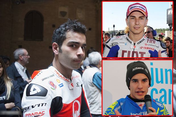 Pembalap Italia Janji Tak Musuhi Marquez dan Lorenzo