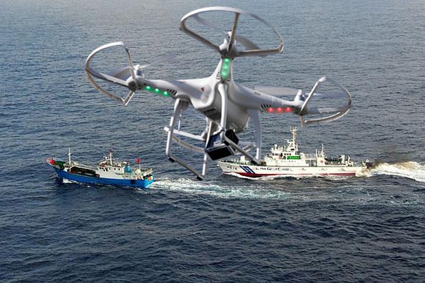 RI Akan Pakai Drone Awasi Kapal Asing Pencuri Ikan