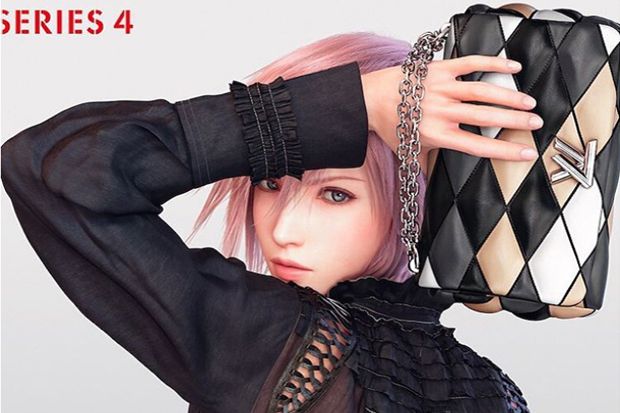 Tokoh Utama Game Final Fantasy Jadi Model Tas Louis Vuitton