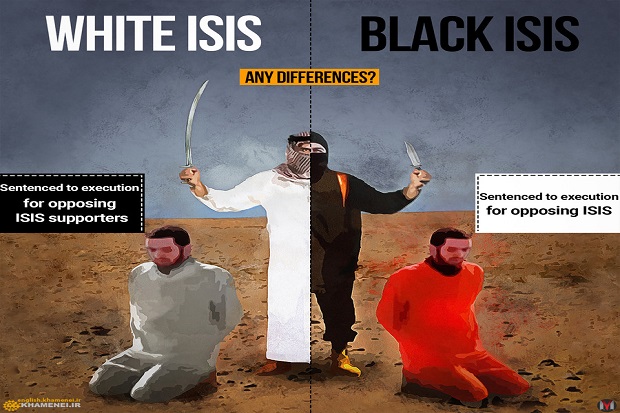 Kartun Satire Khamenei Samakan Saudi dengan ISIS