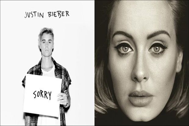 Justin Bieber Runtuhkan Dominasi Adele di Hot 100